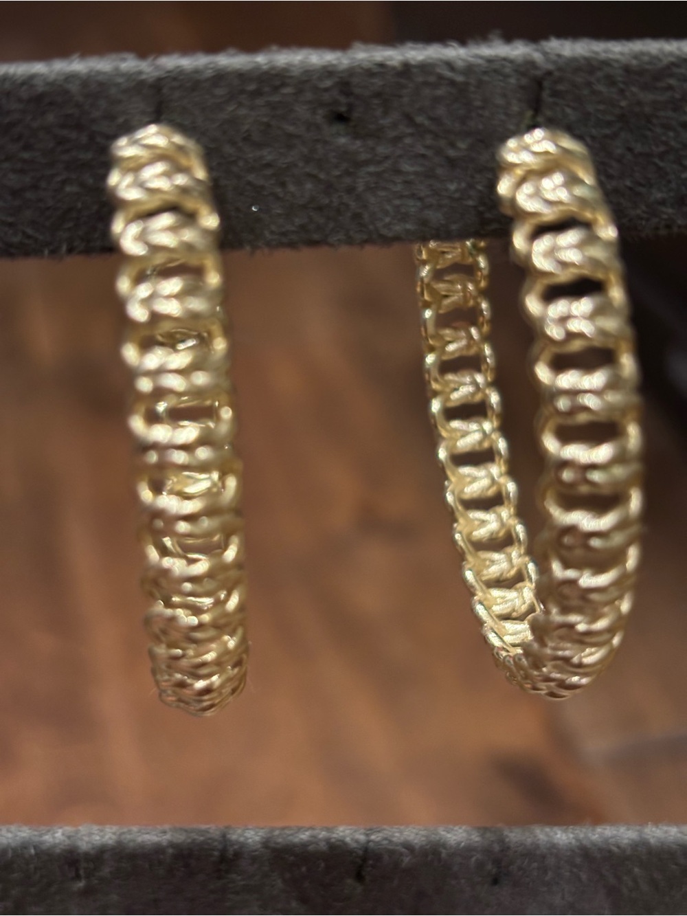 Kendra Scott Gold Textured Hoop Earrings - Unbranded